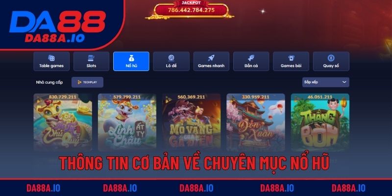 Thông tin cơ bản về chuyên mục nổ hũ đổi thưởng